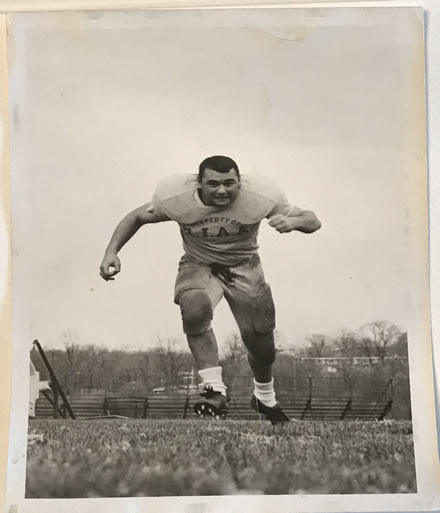 Joseph A DeFalco College Football Yearbook Photo